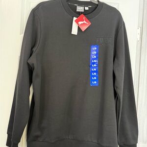 Puma Men's Classic Black Crewneck Sweater